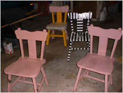 the chairs before