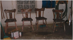 the chairs after